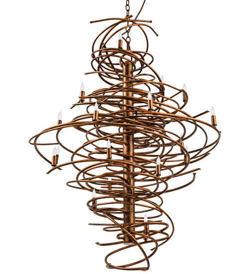 2nd Avenue - 67335-2 - 20 Light Chandelier - Cyclone - Aged Gilded Gold