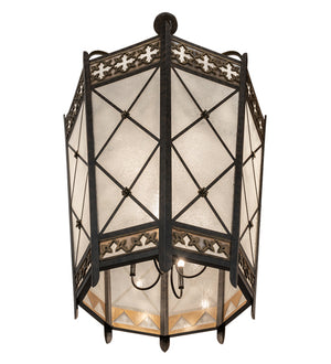 Meyda Tiffany - 211859 - Eight Light Pendant - Cardiff - Umber Patina & Antique Distressed Gold