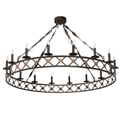 Meyda Tiffany - 218058 - 16 Light Chandelier - Kingsbridge - Bronze And Gold