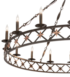 Meyda Tiffany - 218058 - 16 Light Chandelier - Kingsbridge - Bronze And Gold