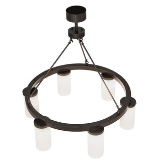 Meyda Tiffany - 218501 - Six Light Chandelier - Loxley - Bronze