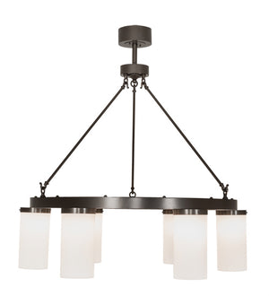 Meyda Tiffany - 218501 - Six Light Chandelier - Loxley - Bronze