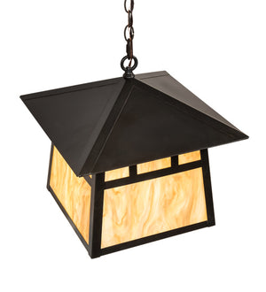 Meyda Tiffany - 218679 - Three Light Pendant - Stillwater - Craftsman Brown