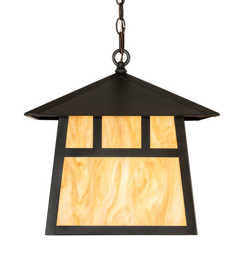 Meyda Tiffany - 218679 - Three Light Pendant - Stillwater - Craftsman Brown