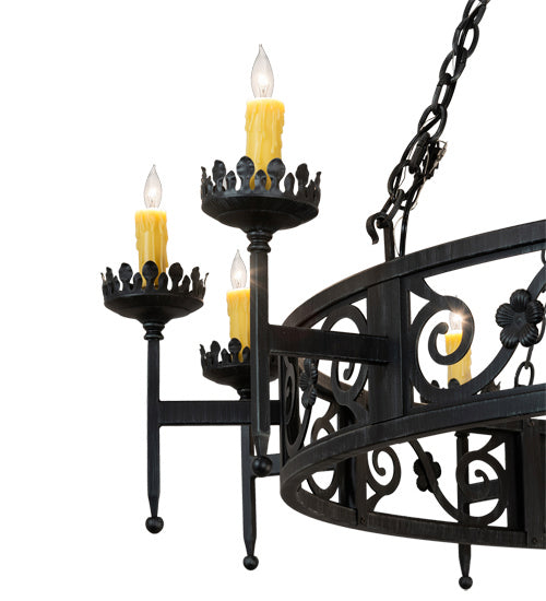 Meyda Tiffany - 219839 - 20 Light Chandelier - Majella - Antique Iron Gate