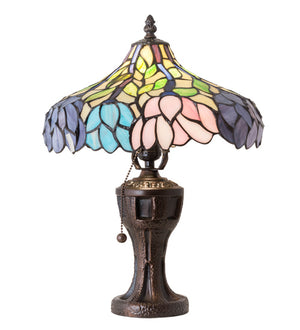 Meyda Tiffany - 224040 - One Light Table Lamp - Wisteria - Mahogany Bronze