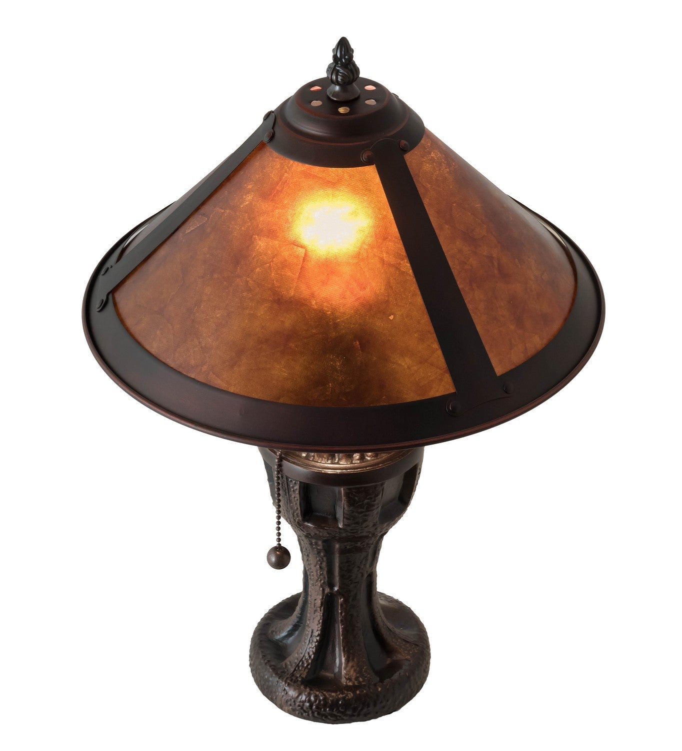 Meyda Tiffany - 224098 - One Light Table Lamp - Sutter - Mahogany Bronze