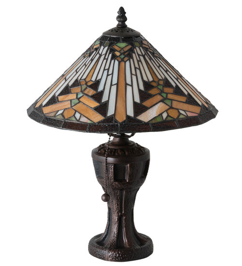 Meyda Tiffany - 224111 - One Light Table Lamp - Nuevo Mission - Mahogany Bronze