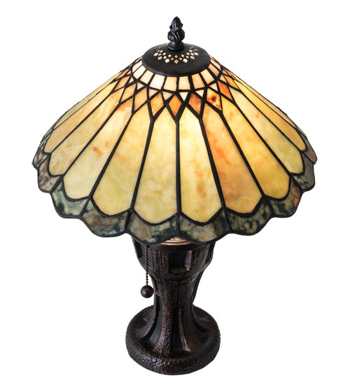 Meyda Tiffany - 224113 - One Light Table Lamp - Carousel - Mahogany Bronze