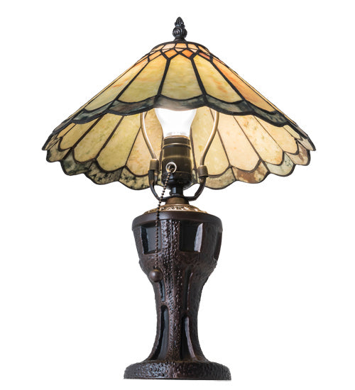 Meyda Tiffany - 224113 - One Light Table Lamp - Carousel - Mahogany Bronze