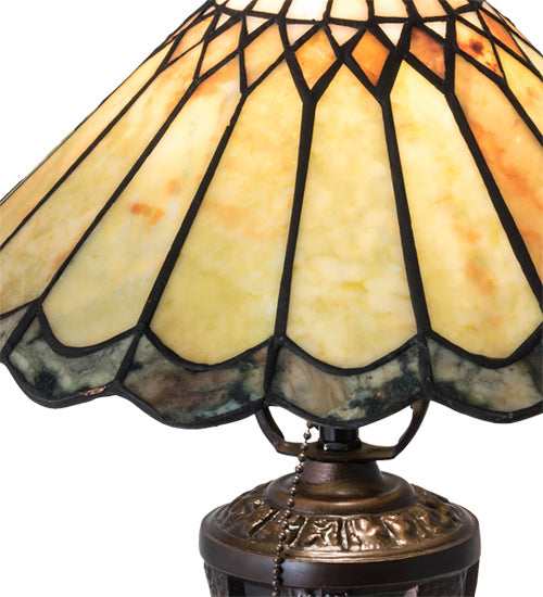 Meyda Tiffany - 224113 - One Light Table Lamp - Carousel - Mahogany Bronze