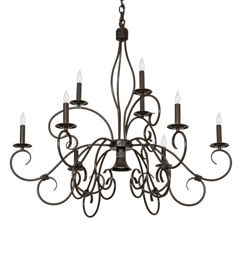 Meyda Tiffany - 224136 - Ten Light Chandelier - Grace - Timeless Bronze