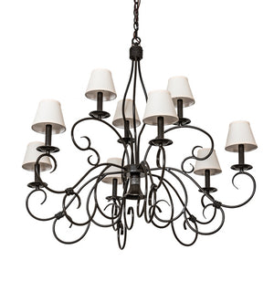 Meyda Tiffany - 224138 - Ten Light Chandelier - Grace - Timeless Bronze