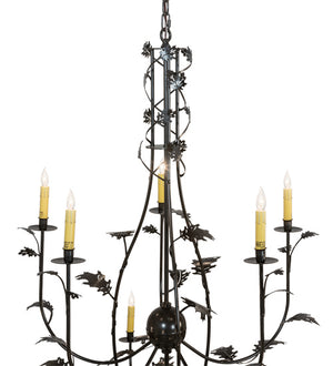 Meyda Tiffany - 222594 - 15 Light Chandelier - Oak Leaf - Timeless Bronze