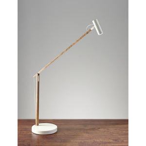 Adesso Home - AD9100-12 - LED Desk Lamp - Crane - White