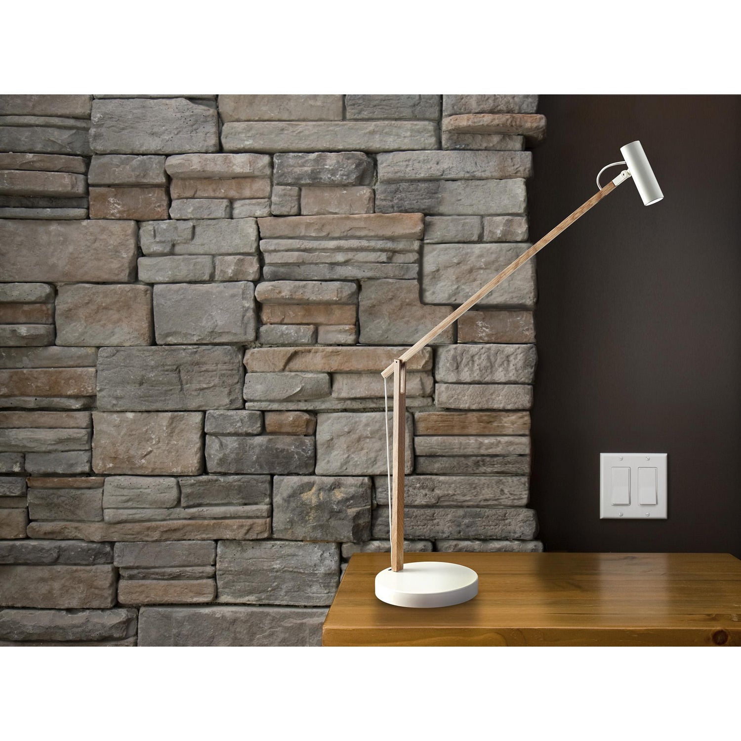 Adesso Home - AD9100-12 - LED Desk Lamp - Crane - White