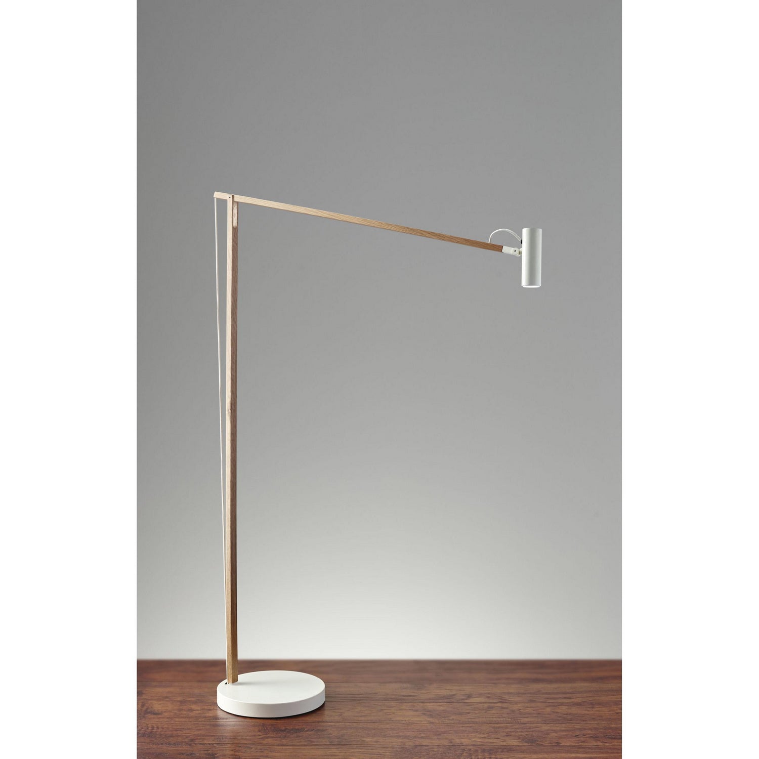 Adesso Home - AD9101-12 - LED Floor Lamp - Crane - White