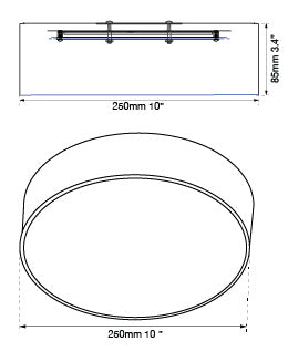 Abra - 30018FM-CH - LED Flushmount - Matrix - Chrome