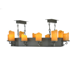 2nd Avenue - 58533-1 - Ten Light Chandelier - Carpathian - Wrought Iron