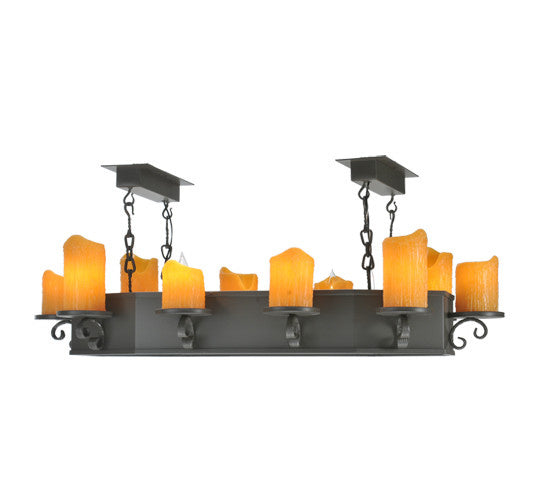 2nd Avenue - 58533-1 - Ten Light Chandelier - Carpathian - Wrought Iron