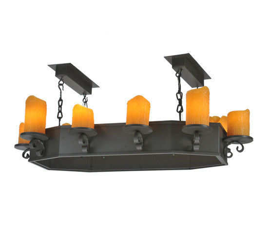 2nd Avenue - 58533-1 - Ten Light Chandelier - Carpathian - Wrought Iron