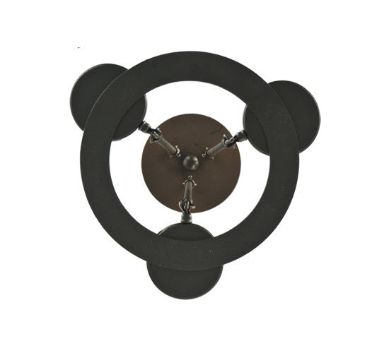 2nd Avenue - 58533-2 - Three Light Semi-Flushmount - Carpathian - Wrought Iron