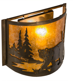 Meyda Tiffany - 174065 - One Light Wall Sconce - Lone Bear - Antique Copper