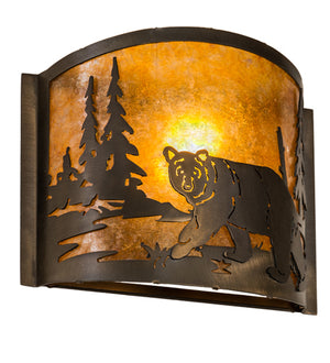 Meyda Tiffany - 174065 - One Light Wall Sconce - Lone Bear - Antique Copper