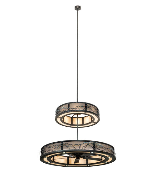 Meyda Tiffany - 202725 - LED Chandelier - Telluride Magic - Natural Iron And White Snow