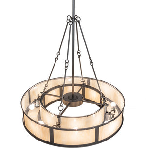 Meyda Tiffany - 210299 - LED Chandelier - Smythe Craftsman - Natural Iron