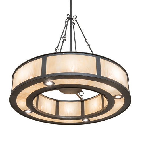 Meyda Tiffany - 210299 - LED Chandelier - Smythe Craftsman - Natural Iron