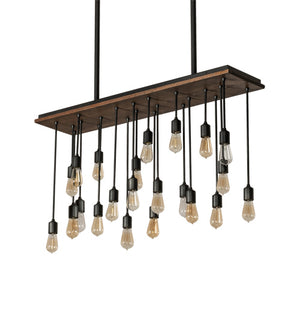 Meyda Tiffany - 217430 - 22 Light Pendant - Alva - Oxidized Steel