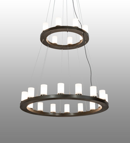 Meyda Tiffany - 219925 - LED Chandelier - Loxley - English Brown