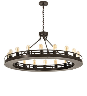 Meyda Tiffany - 220284 - 18 Light Pendant - Barbury - Timeless Bronze