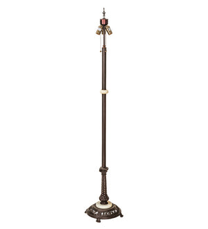 Meyda Tiffany - 225024 - Three Light Floor Lamp - Tiffany Wisteria - Mahogany Bronze