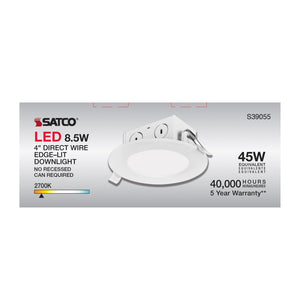 Satco - S39055 - LED Downlight - White