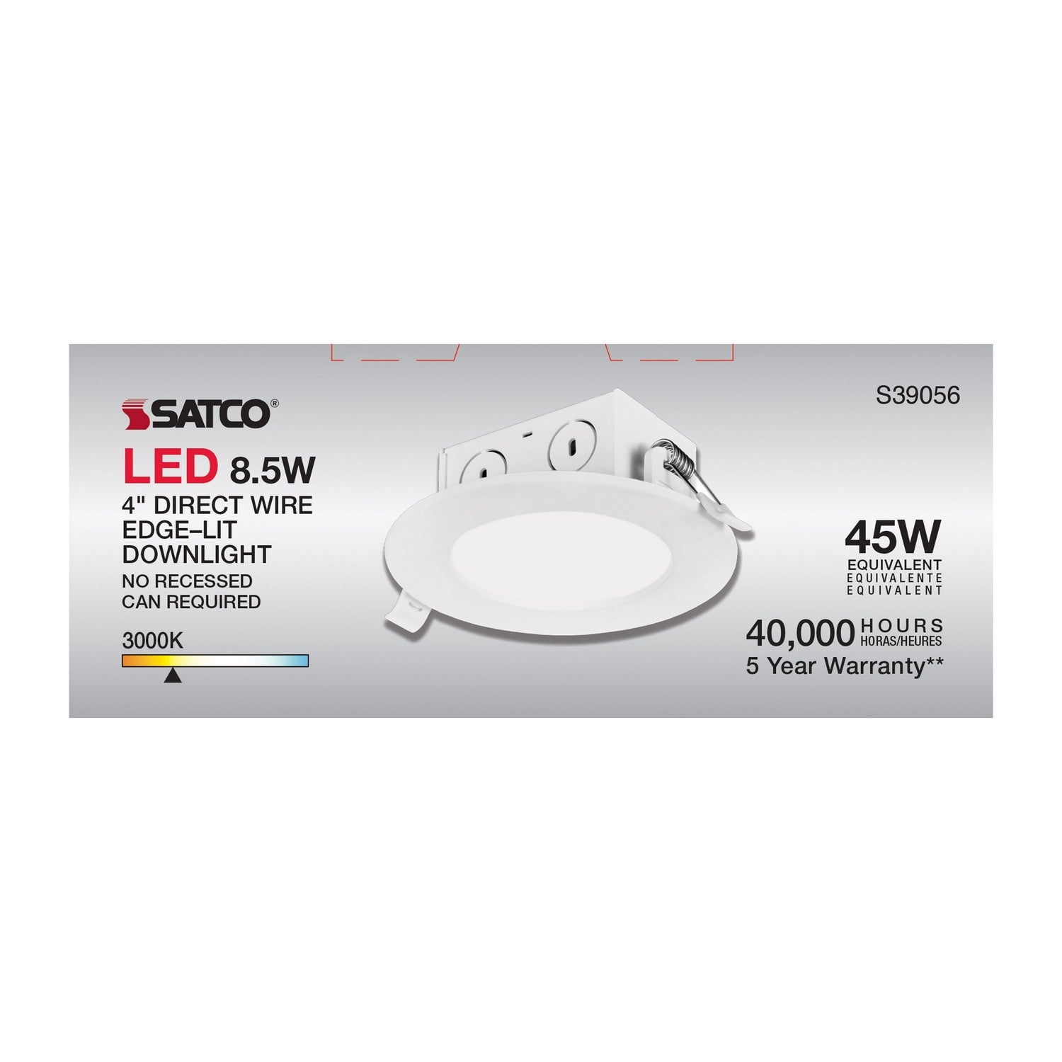 Satco - S39056 - LED Downlight - White