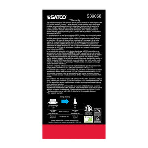 Satco - S39058 - LED Downlight - White