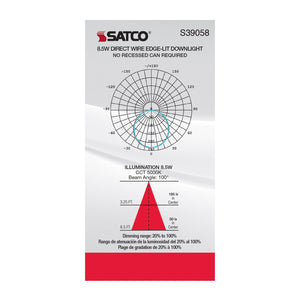 Satco - S39058 - LED Downlight - White