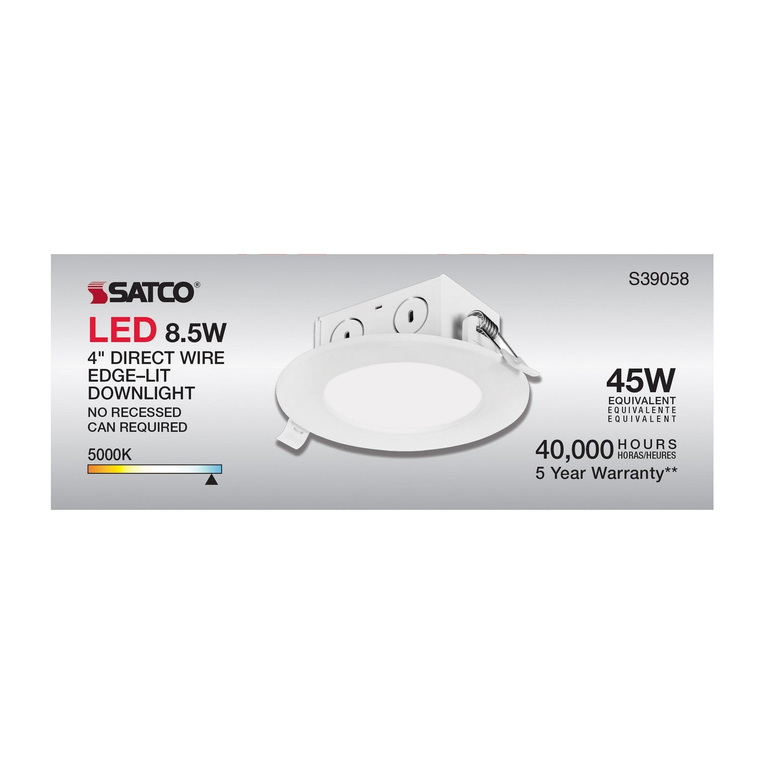 Satco - S39058 - LED Downlight - White