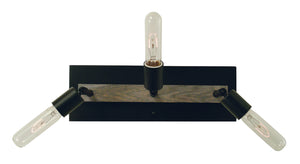 Framburg - 5438 MBLACK - Three Light Wall Sconce - Loft - Matte Black