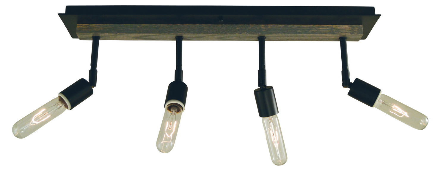 Framburg - 5439 MBLACK - Four Light Wall Sconce - Loft - Matte Black