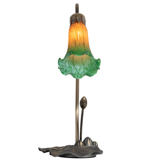 Meyda Tiffany - 13677 - One Light Accent Lamp - Amber/Green - Mahogany Bronze