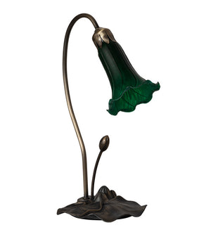 Meyda Tiffany - 13716 - One Light Accent Lamp - Green - Mahogany Bronze