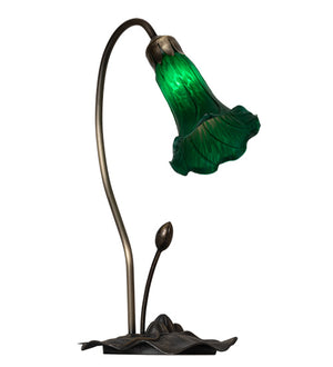 Meyda Tiffany - 13716 - One Light Accent Lamp - Green - Mahogany Bronze