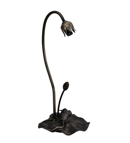 Meyda Tiffany - 13739 - One Light Accent Lamp - Blue - Mahogany Bronze