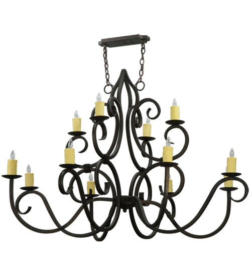 Meyda Tiffany - 117787 - 12 Light Chandelier - Clayton - Gilded Tobacco