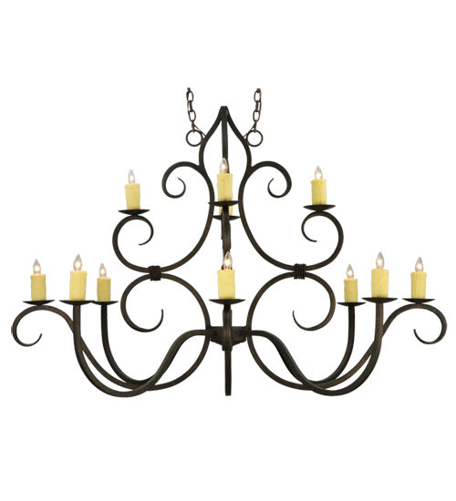 Meyda Tiffany - 117787 - 12 Light Chandelier - Clayton - Gilded Tobacco