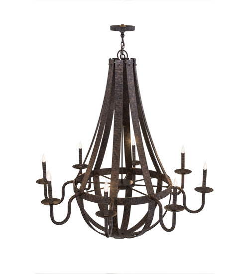 Meyda Tiffany - 172321 - Eight Light Chandelier - Barrel Stave - Coffee Bean