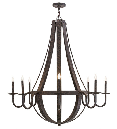 Meyda Tiffany - 172321 - Eight Light Chandelier - Barrel Stave - Coffee Bean